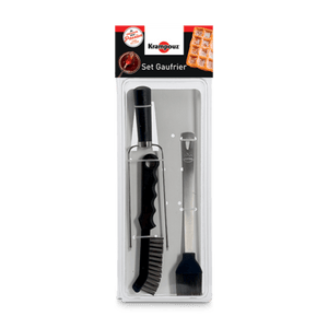 ASG2 Waffle maker set (including stainless steel brush, tweezers and pick) - Kitchen Equipped