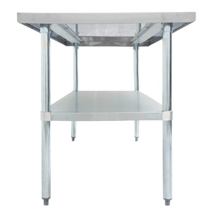 Thorinox - Stainless Steel Work Table with Undershelf - 24" Deep -DSST-GS