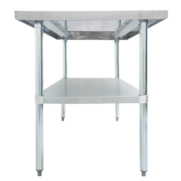 Thorinox - Stainless Steel Work Table with Undershelf - 24" Deep -DSST-GS