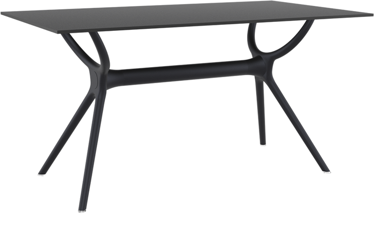 AIR - Resin Table - 80x140 cm - BLACK  45-AIR-3255-09