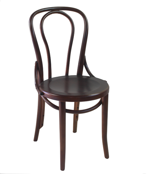 Siesta - PARIS - Beechwood Bentwood Chair - Black Vinyl Seat - WALNUT  11-00140-PS