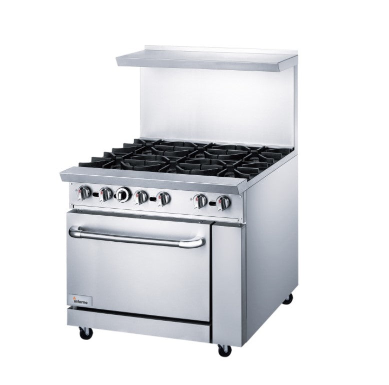 36" Restaurant Gas Range with 6 open burners