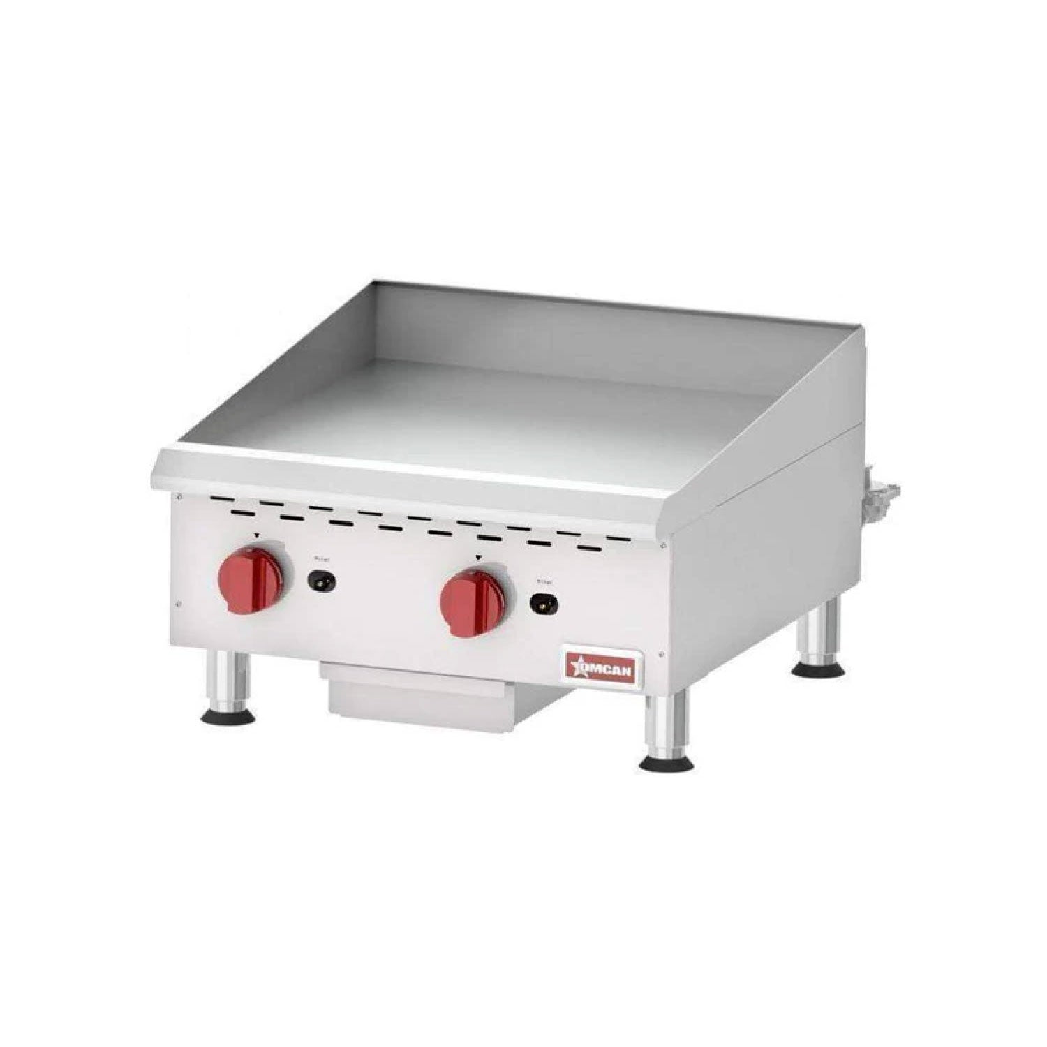 Omcan CE-CN-G24M - 24" Manual Gas Griddle - 60,000 BTU