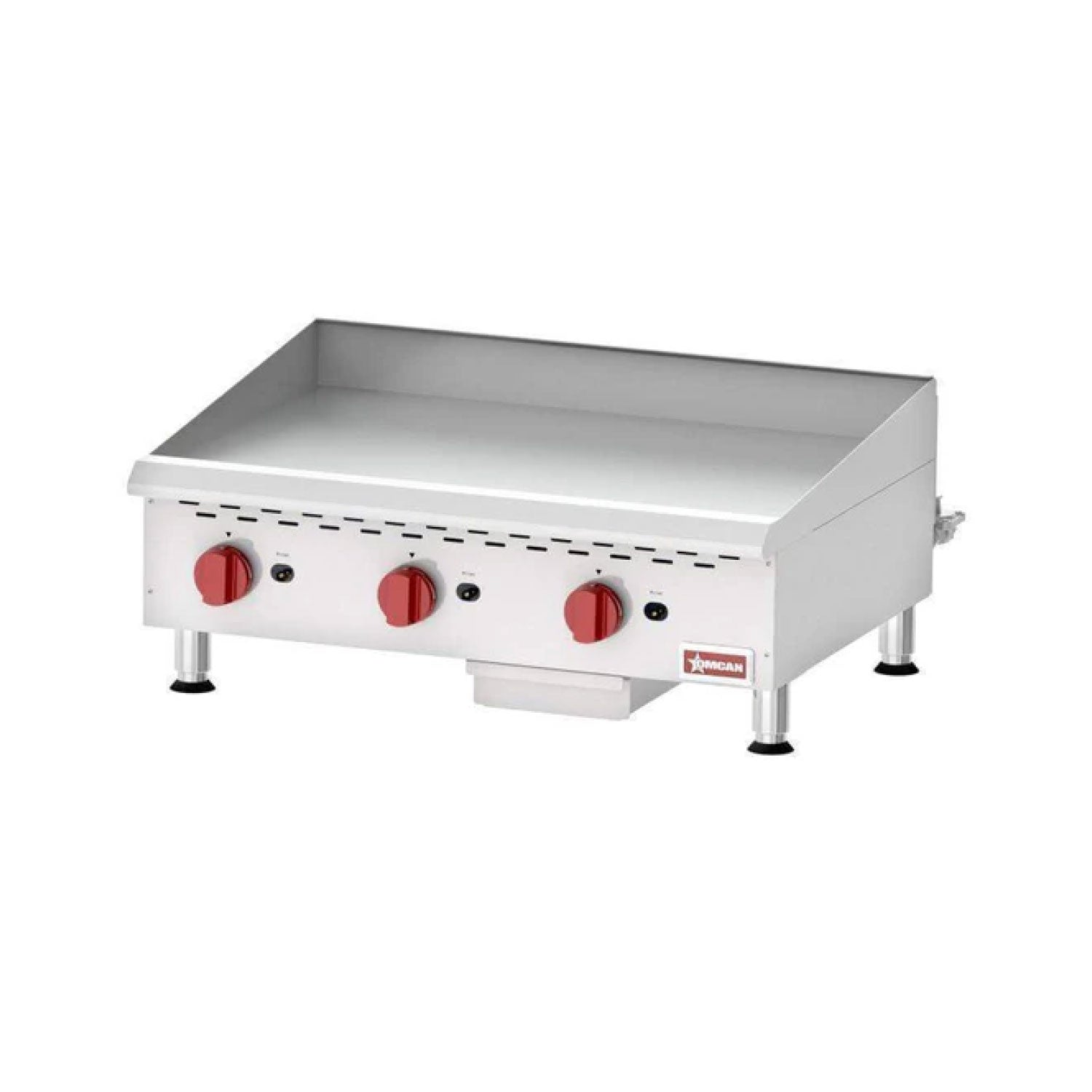 Omcan CE-CN-G36M - 36" Manual Gas Griddle - 90,000 BTU