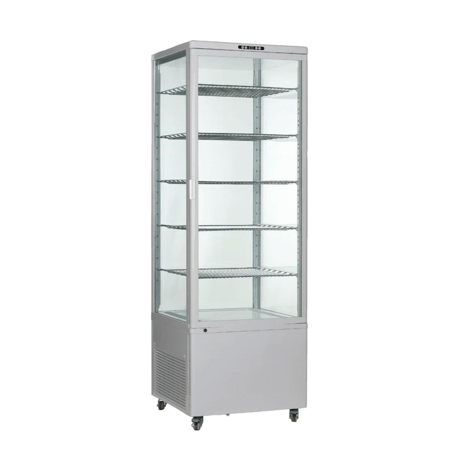 Omcan RS-CN-0500 - 25.5" Floor Model Self Service Refrigerated Display Case - 17 Cu. Ft.