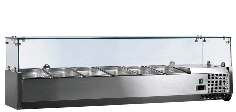 Omcan - Refrigerated Topping Rail