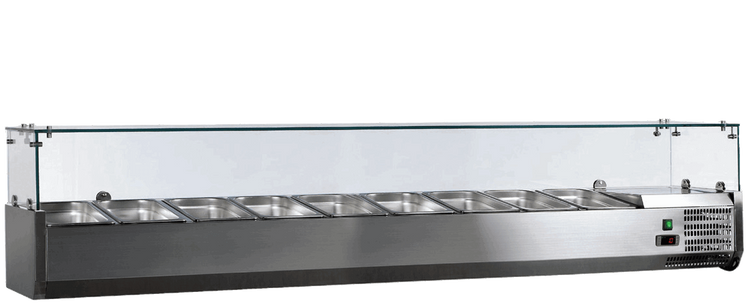 Omcan - Refrigerated Topping Rail