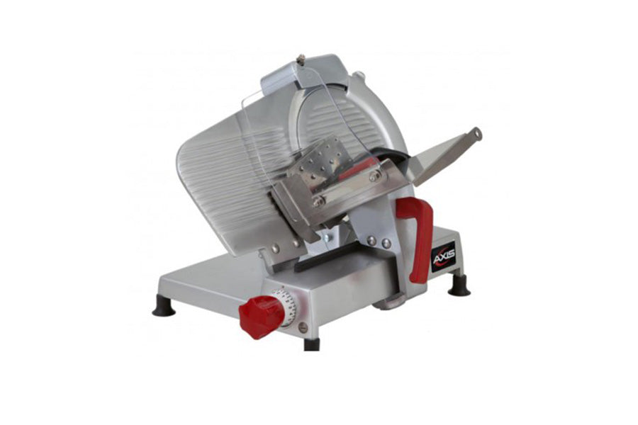 Axis AX-S12 ULTRA 12" Light Duty Meat Slicer - Belt Driven, Built In Sharpener, Aluminum, 1/2 hp, 120v | Kitchen Equipped