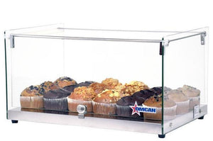 Omcan - 1 Tier Bakery Display Case with Front and Rear Doors - 22" Wide | Kitchen Equipped