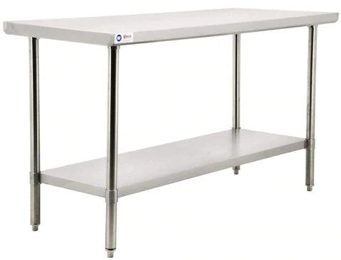 Omcan - ALL Stainless Steel Work Table with Undershelf - 24" Deep