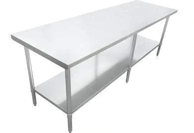 Omcan - ALL Stainless Steel Work Table with Undershelf - 24" Deep