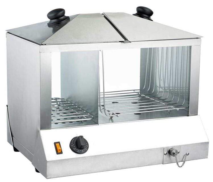 Omcan FW-CN-0100-H - Hot Dog Steamer & Bun Warmer - 100 Hot Dogs & 48 Buns | Kitchen Equipped