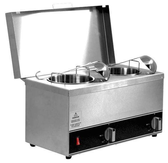 Omcan FW-CN-0252 - 5.2 Qt. Warmer with Two Inserts | Kitchen Equipped