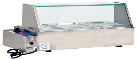 Omcan FW-CN-0905 - Three 1/2 Size Pans Food Warmer - 1500w | Kitchen Equipped
