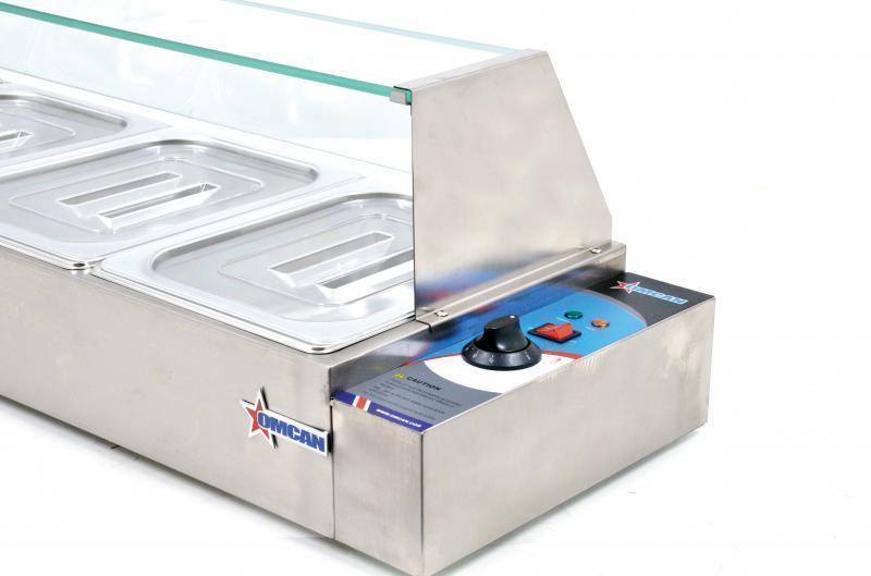 Omcan FW-CN-1435 - Five 1/2 Size Pans Food Warmer - 1800w