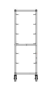 Omcan - Mobile Stainless Steel Universal Lug Rack