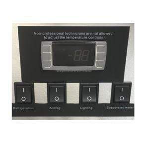Omcan RE-CN-0483 - 48" Floor Model Dual Service Open Cooler - 16 Cu. Ft.
