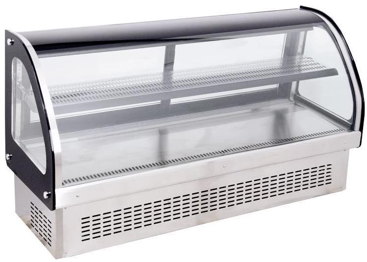 Omcan RS-CN-0218-A - 59" Drop In Full Service Refrigerated Display Case - 7 Cu. Ft. | Kitchen Equipped