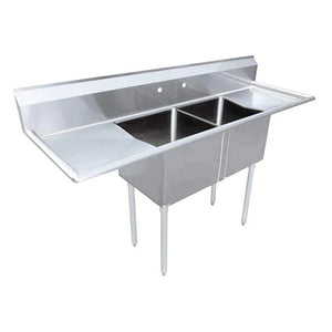 Omcan - Stainless Steel Two Compartment Sink