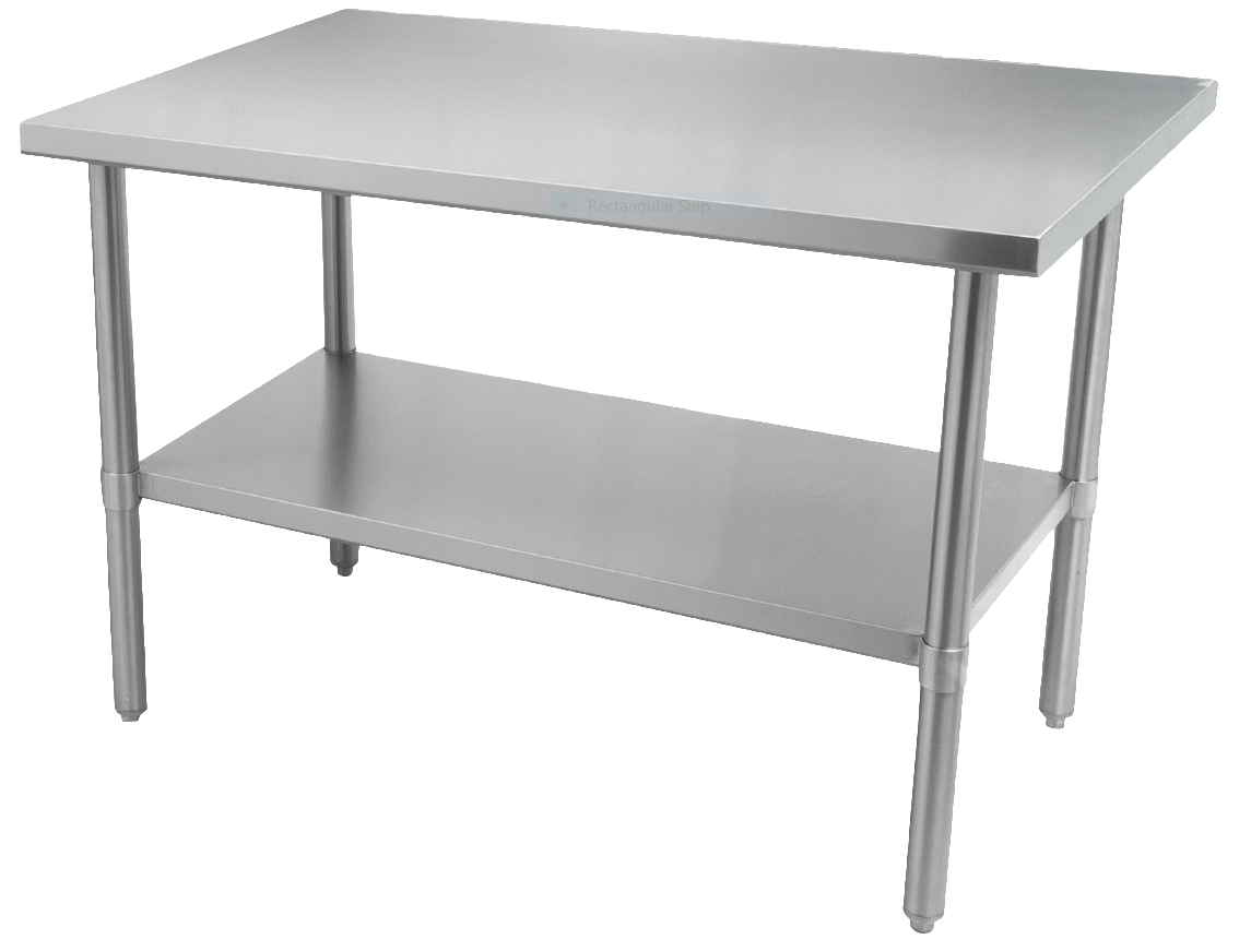 Thorinox - ALL Stainless Steel Work Table with Undershelf - 24" Deep | Kitchen Equipped