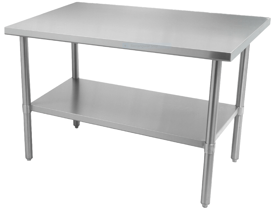 Thorinox - ALL Stainless Steel Work Table with Undershelf - 30" Deep | Kitchen Equipped