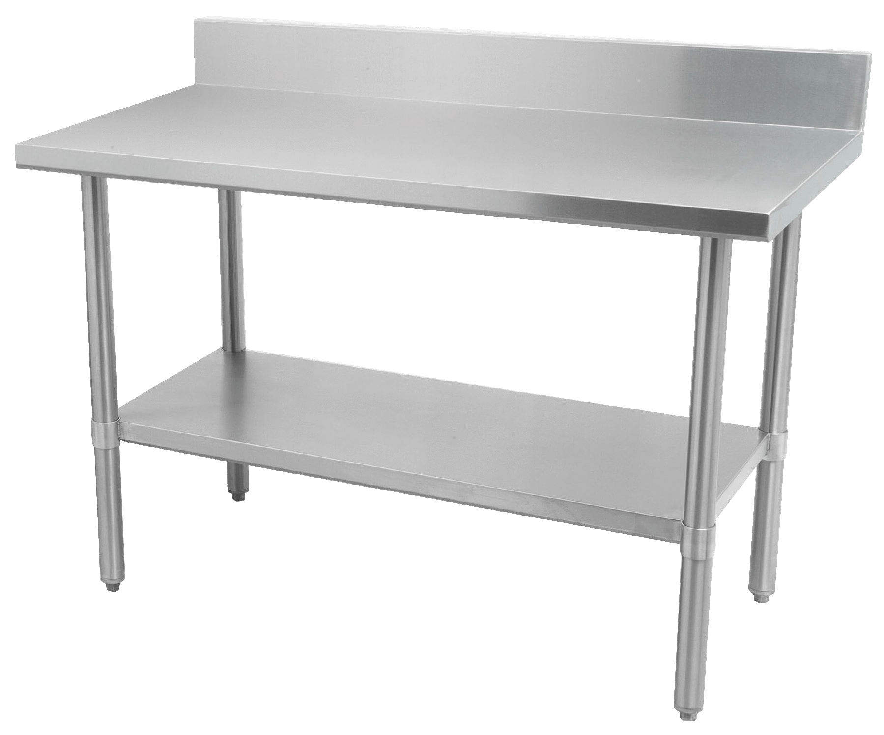 Thorinox - ALL Stainless Steel Work Table with Undershelf & Backsplash - 30" Deep | Kitchen Equipped
